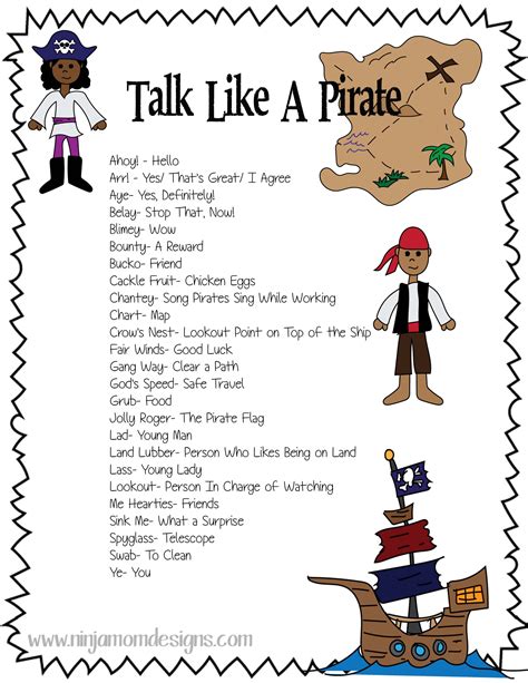 Talk Like a Pirate .